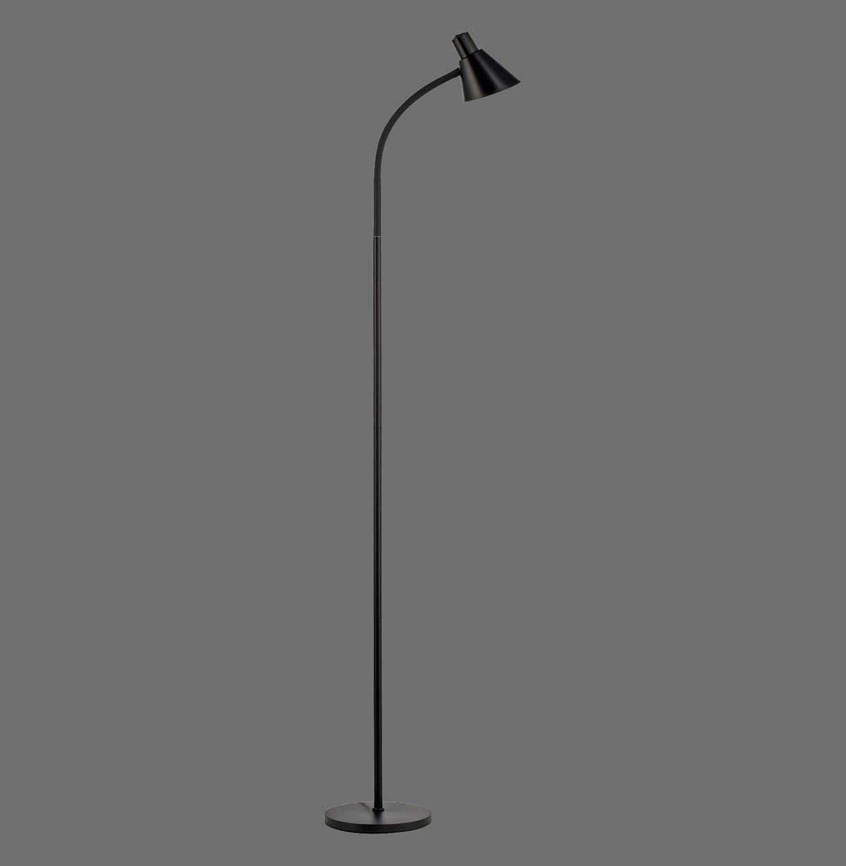 PODNA LED LAMPA - crna, Osnovno, metal/plastika (43/43/150cm)