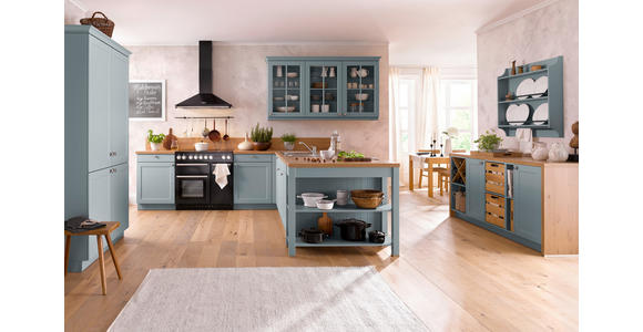 EINBAUKÜCHE   - Blau, LIFESTYLE, Holzwerkstoff - Novel