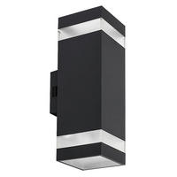 VONKAJŠIE LED SVIETIDLO 10.4/8.5/24,7 cm - priehľadné/antracitová, Basics, plast (10.4/8.5/24,7cm)