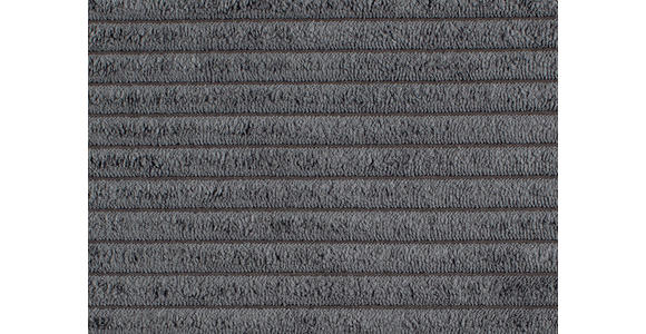BIGSOFA in Cord Anthrazit  - Anthrazit/Schwarz, Design, Textil/Metall (226/91/103cm) - Carryhome