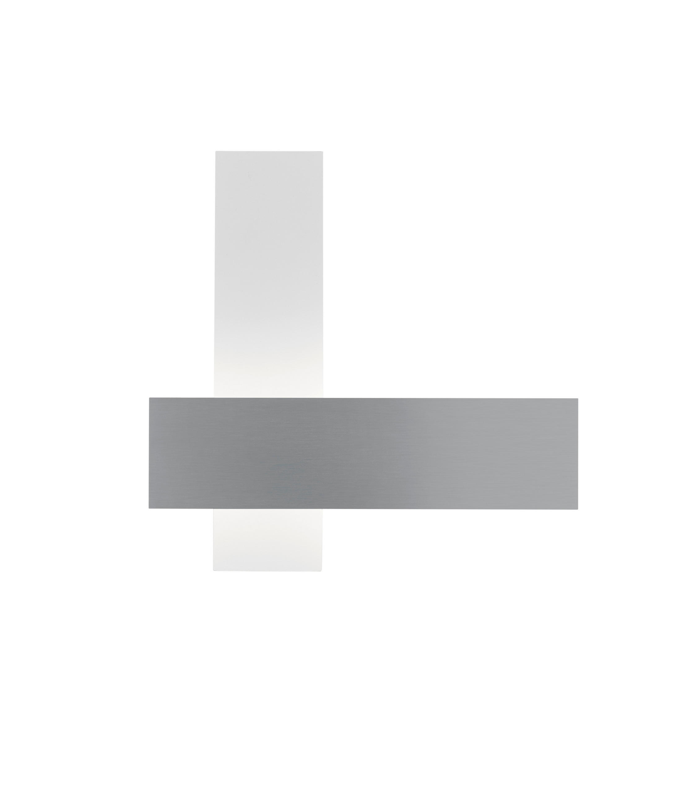 LED-WANDLEUCHTE Dex 7/27/8 cm   - Alufarben/Weiß, Design, Metall (7/27/8cm) - Helestra