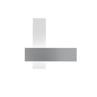 LED-WANDLEUCHTE Dex 7/27/8 cm   - Alufarben/Weiß, Design, Metall (7/27/8cm) - Helestra