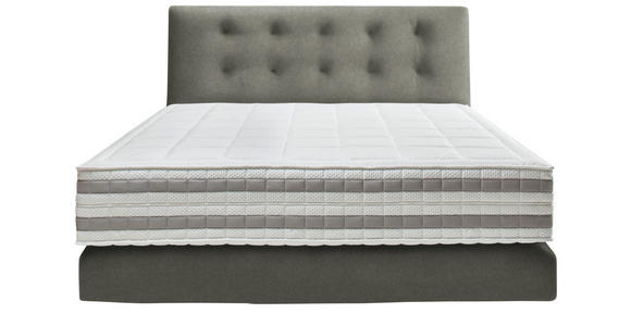 BOXSPRINGBETT 160/200 cm  in Grau  - Grau, KONVENTIONELL, Holz/Textil (160/200cm) - Dieter Knoll