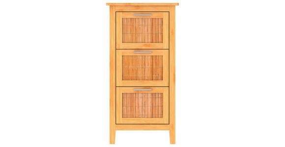 UNTERSCHRANK 42,0/82,0/33,0 cm - Silberfarben, Natur, Holz/Metall (42,0/82,0/33,0cm) - Carryhome