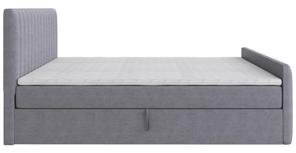 BOXBETT 140/200 cm  in Silberfarben  - Silberfarben/Schwarz, Basics, Kunststoff/Textil (140/200cm) - Carryhome