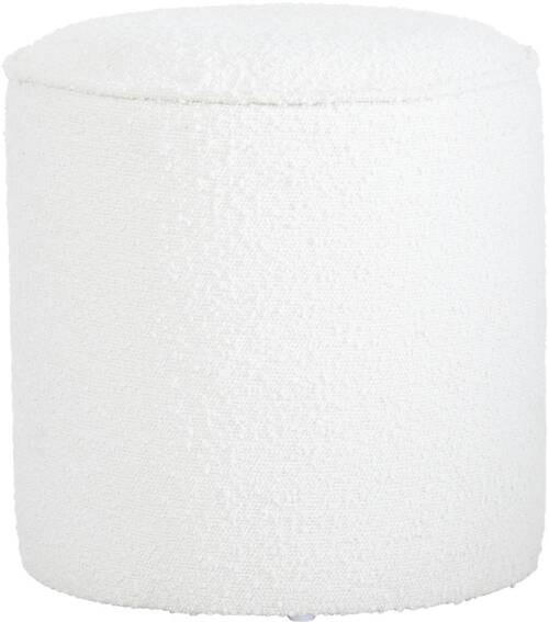 HOCKER in Textil Weiß  - Weiß, Trend, Textil (40/40/40cm) - Xora