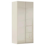 DREHTÜRENSCHRANK 101/223/61 cm,  in Champagner, 2-türig  - Champagner, Basics, Glas/Holzwerkstoff (101/223/61cm) - Novel