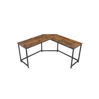 ECKSCHREIBTISCH 149/149/75 cm  in Braun, Schwarz  - Schwarz/Braun, Basics, Holzwerkstoff/Metall (149/149/75cm) - Boxxx