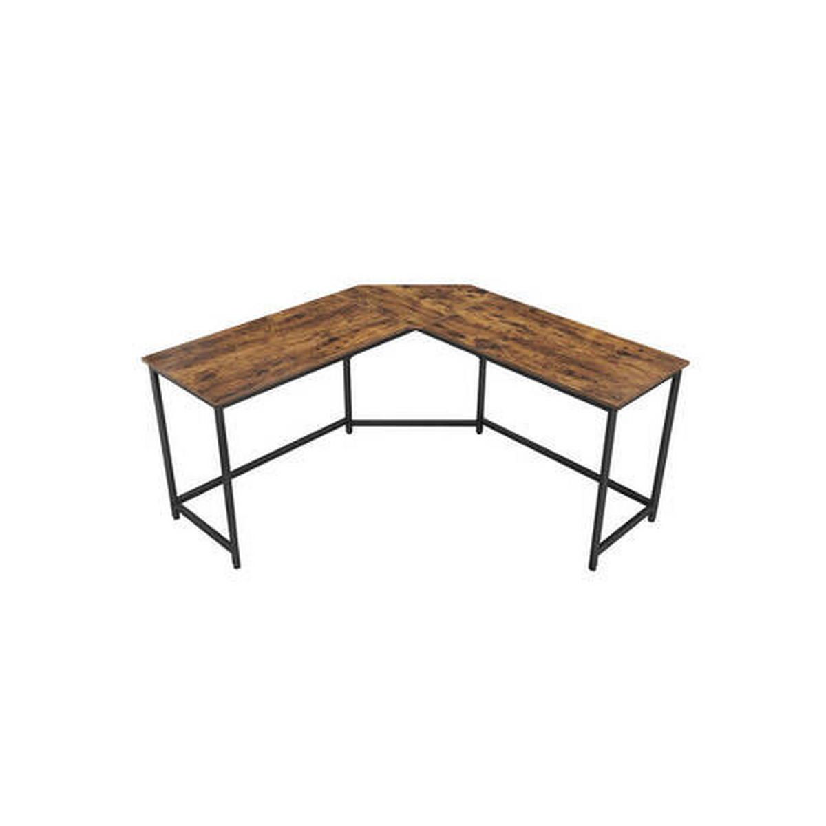 ECKSCHREIBTISCH 149/149/75 cm  in Braun, Schwarz  - Schwarz/Braun, Basics, Holzwerkstoff/Metall (149/149/75cm) - Boxxx