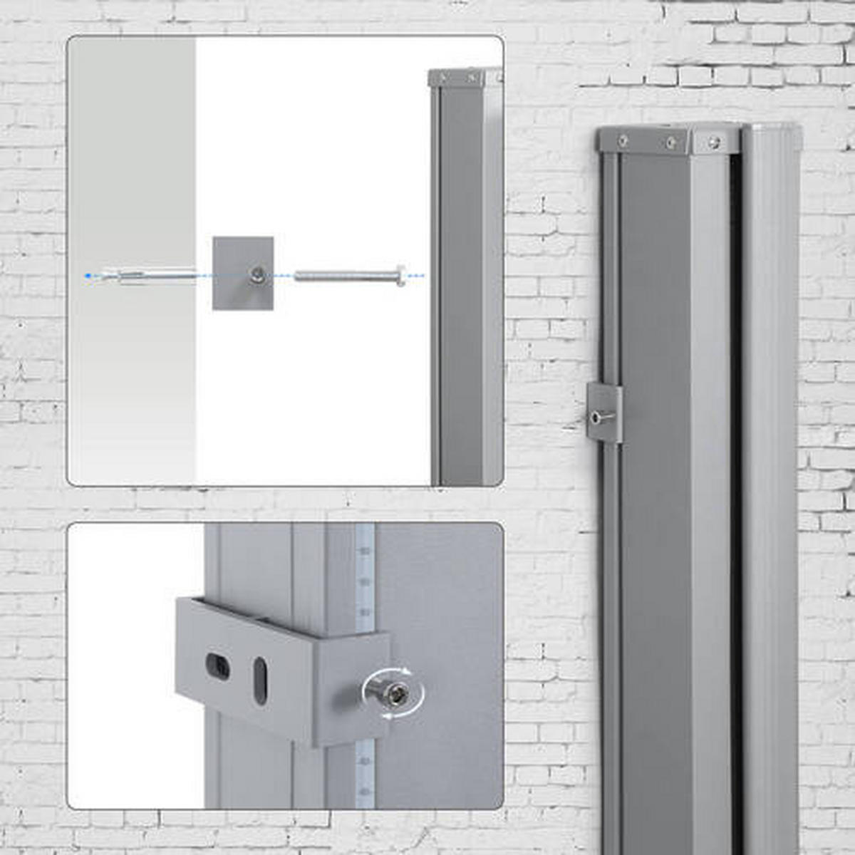 MARKISE - Grau, Basics, Textil/Metall (350/160cm) - Modante