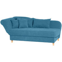 RÉCAMIERE in Velours Petrol  - Buchefarben/Petrol, Design, Holz/Textil (190/88/82cm) - Max Winzer