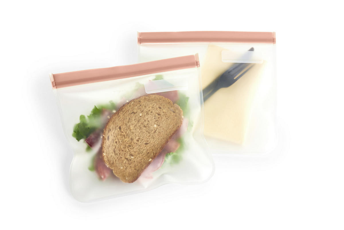 PLASTPÅSAR  - grön/grå, Basics, plast (23/21cm)