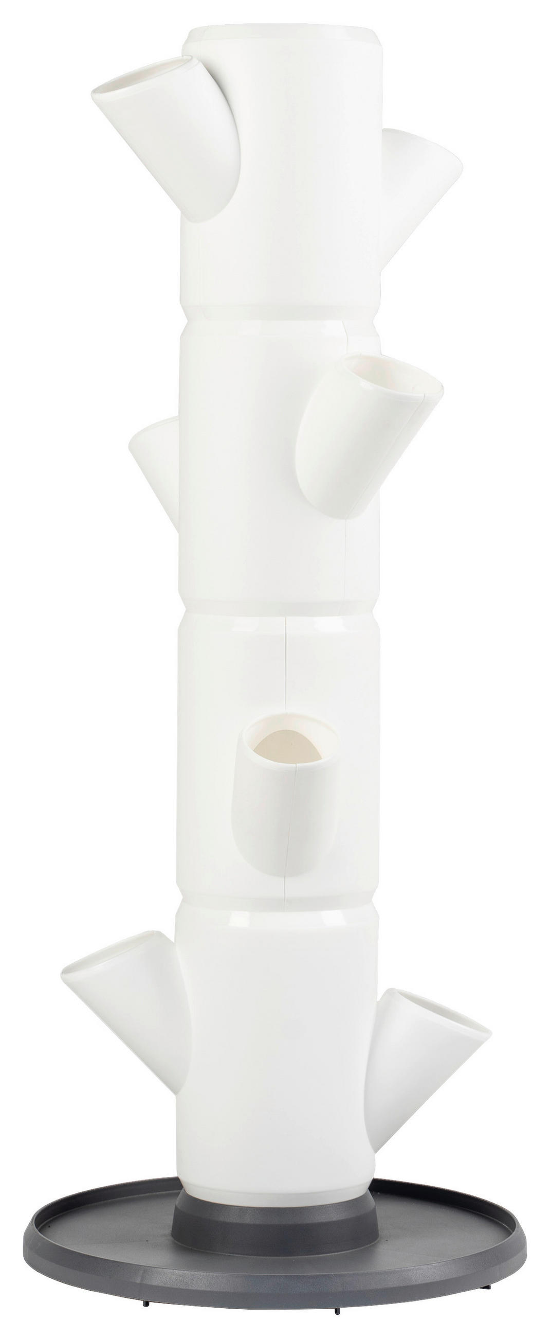 PFLANZENTOPF  SISSI STRAWBERRY  - Weiß, Basics, Kunststoff (32/77cm) - Gusta Garden