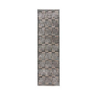 WEBTEPPICH 66/240 cm EVELYN BLOCKS Grau  - Grau, KONVENTIONELL, Kunststoff/Textil (66/240cm)
