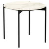 BEISTELLTISCH in Metall, Keramik 55/55/49 cm  - Anthrazit/Beige, Design, Keramik/Metall (55/55/49cm) - Venjakob