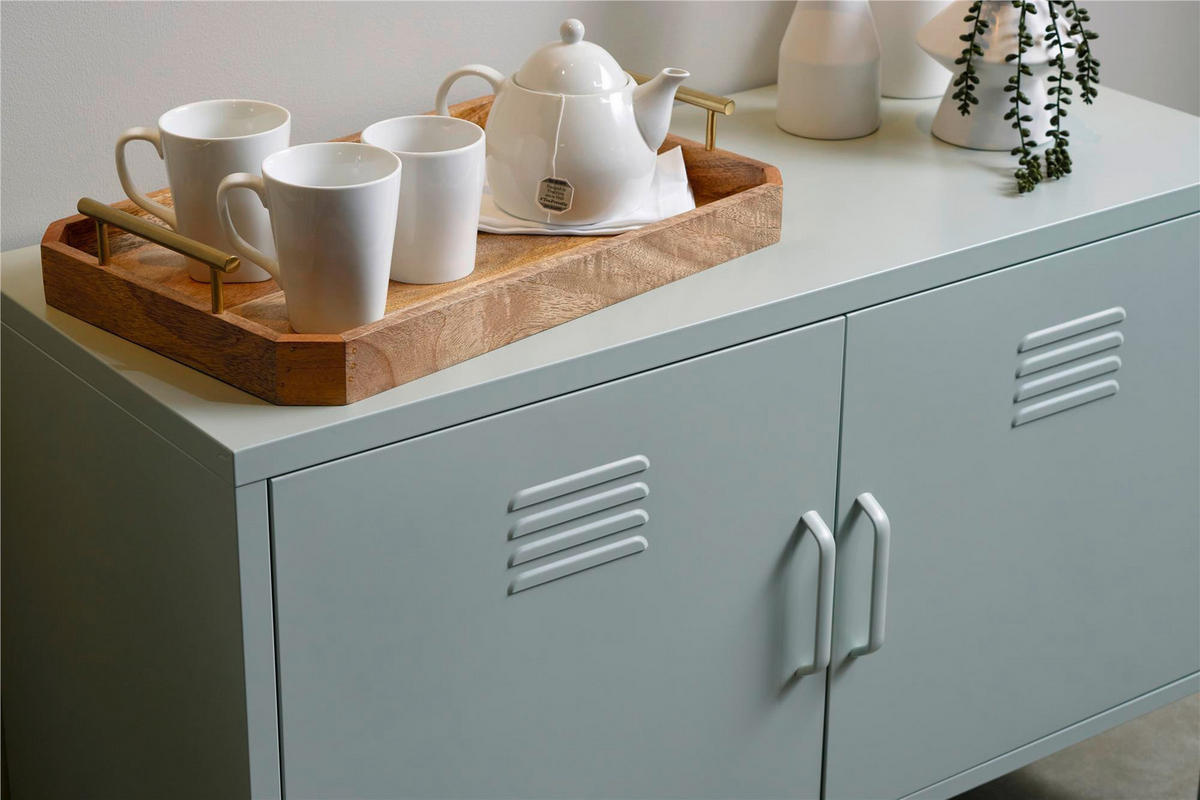 HIGHBOARD Mission District  in 100/64/40 cm  - Hellgrün, Design, Metall (100/64/40cm) - MID.YOU