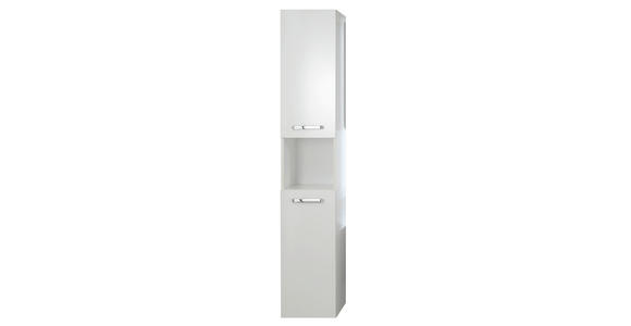 HOCHSCHRANK 30/168/33 cm  - Chromfarben/Weiß, KONVENTIONELL, Holzwerkstoff (30/168/33cm) - Xora