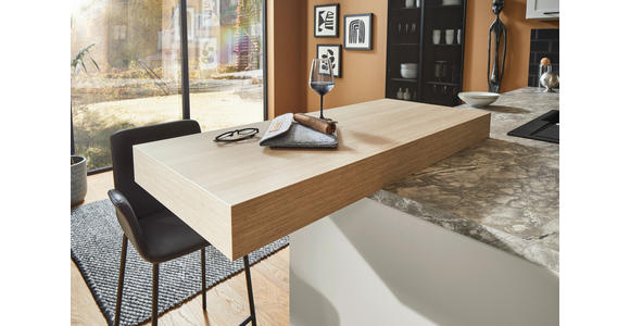 EINBAUKÜCHE   - Platinfarben, Design, Holzwerkstoff - Dieter Knoll