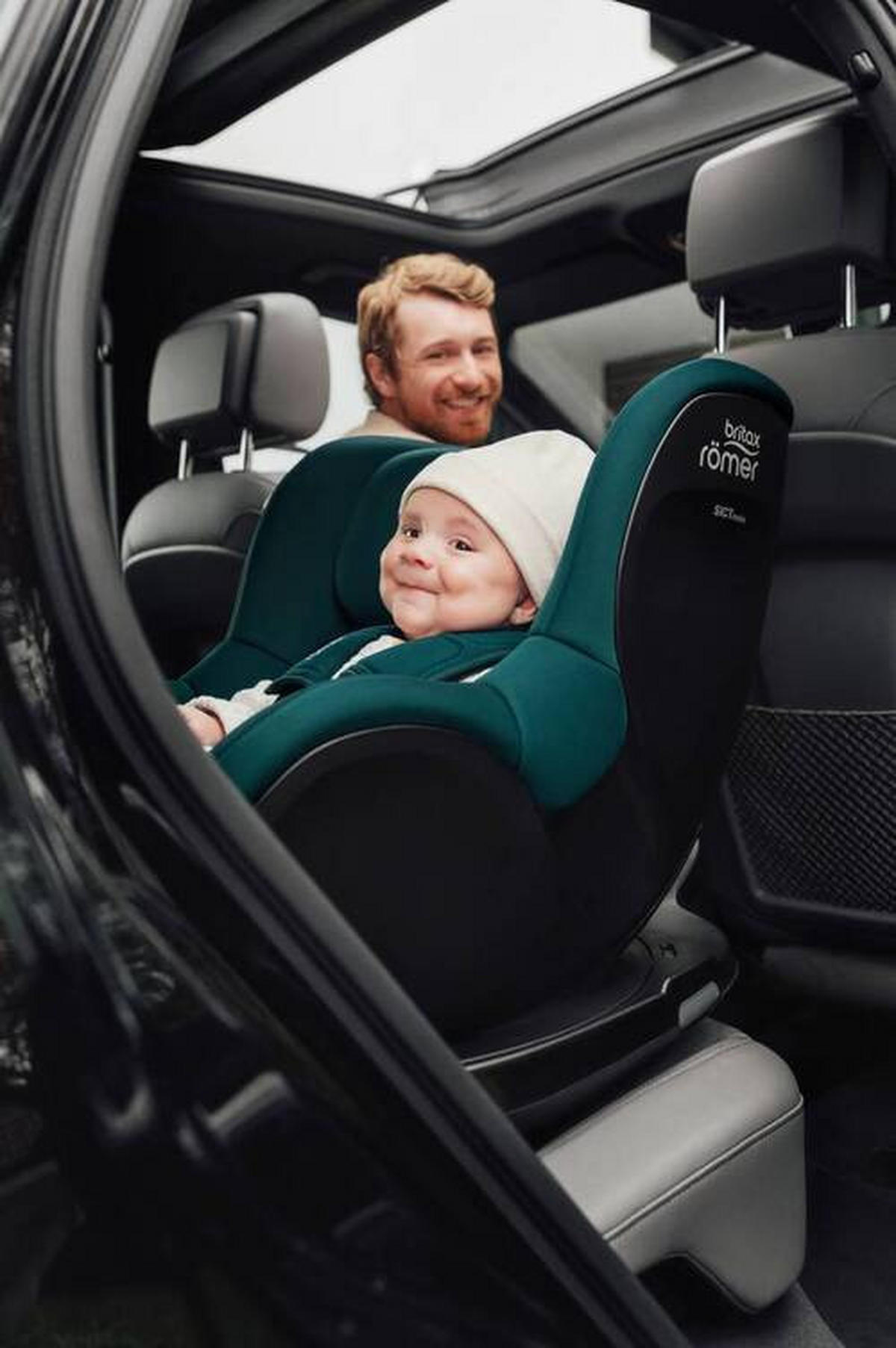 REBOARDER-KINDERSITZ DUALFIX 5Z MIT VARIO BASE 5Z  - Dunkelgrün, Basics, Textil - Britax Römer