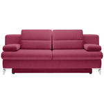 SCHLAFSOFA Flachgewebe Rot  - Rot, Design, Textil/Metall (206-267/91/110cm) - Venda