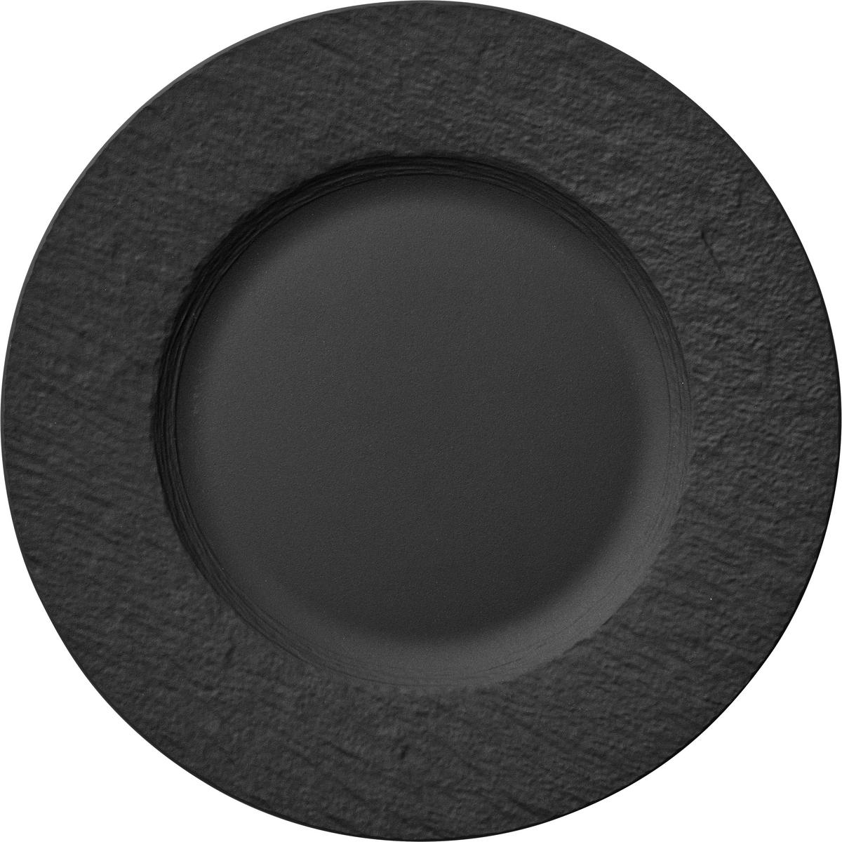 KOMBISERVICE Schwarz Manufacture Rock 20-teilig 4 Personen  - Schwarz, LIFESTYLE, Keramik (38,5/25,5/35,8cm) - Villeroy & Boch