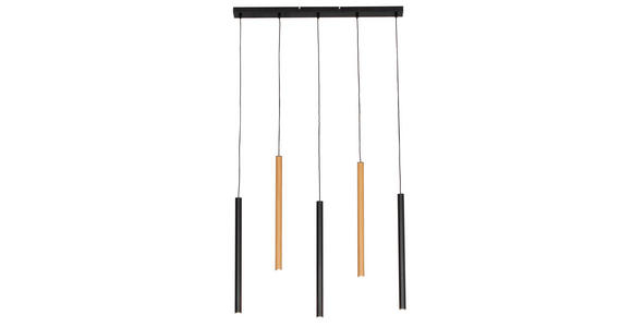LED-HÄNGELEUCHTE 85/5,5/175 cm  - Eichefarben/Schwarz, Design, Metall (85/5,5/175cm) - Novel