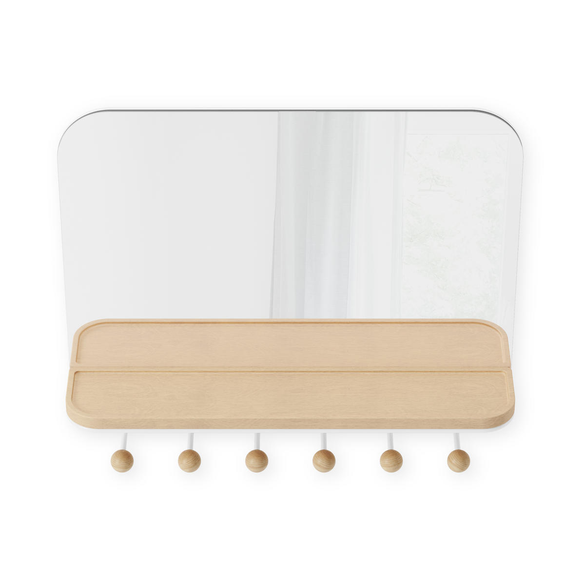 OGLEDALO      - bijela, Basics (10/41/46cm) - Umbra