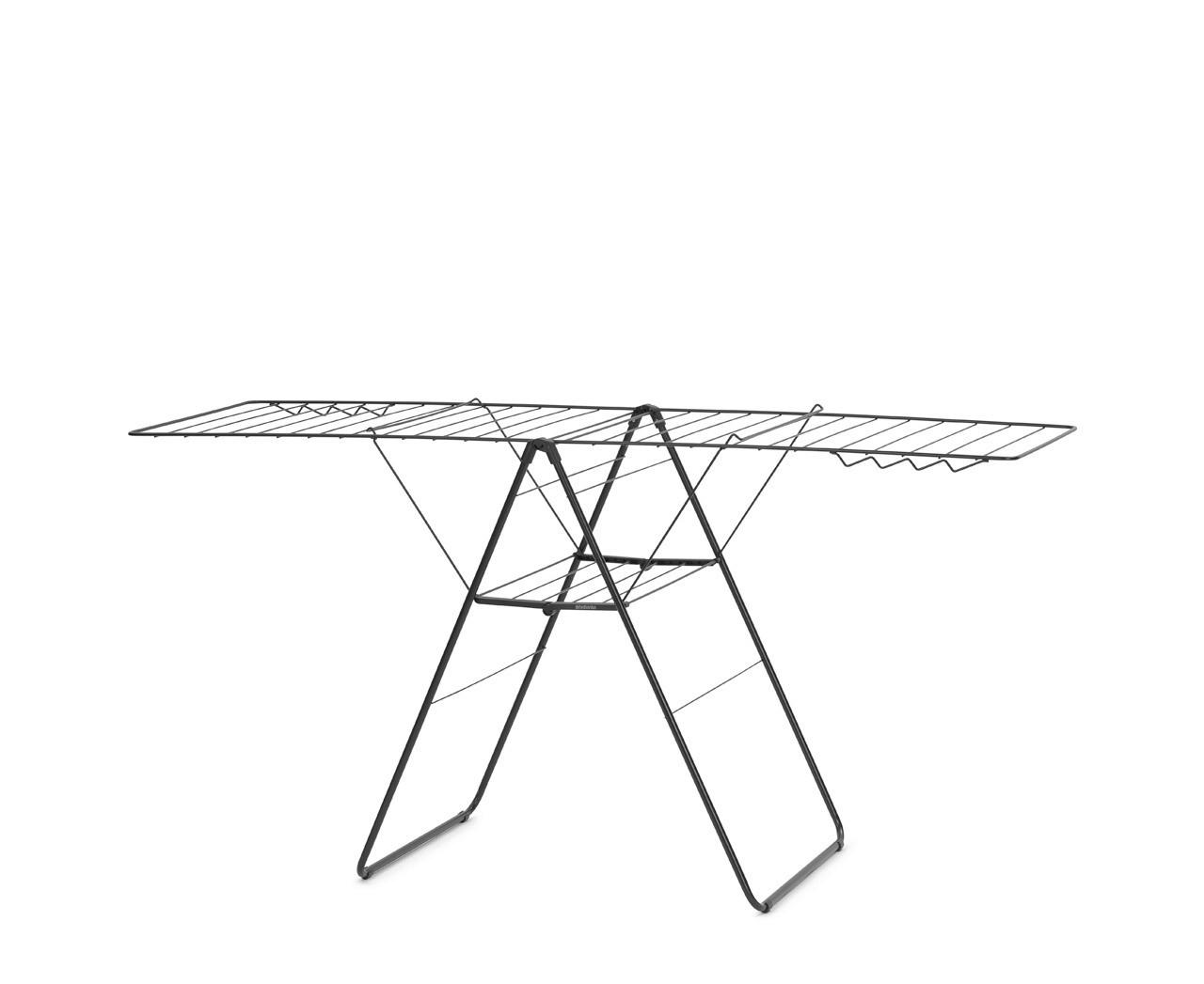 STANDTROCKNER  - Schwarz, Basics, Metall (59.2/98.4/5cm) - Brabantia