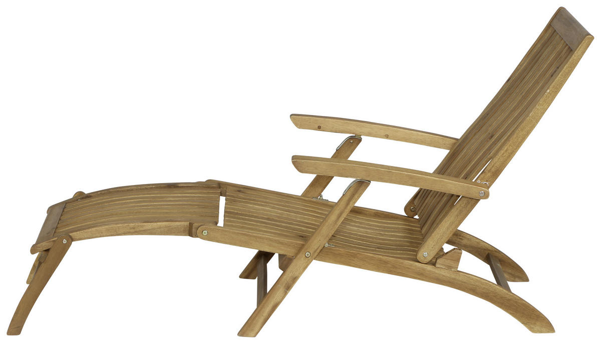 BÄDERLIEGE Akazie Akaziefarben  - Akaziefarben, KONVENTIONELL, Holz (60/90/147cm) - Siena Garden