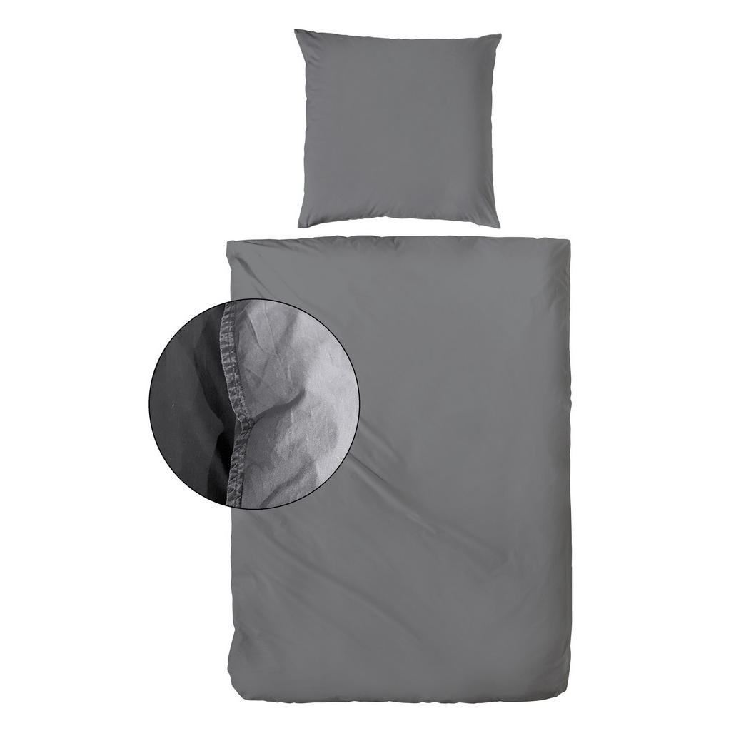 XXXL POVLEČENÍ, renforcé, antracitová, 135/200 cm