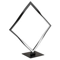 LED-TISCHLEUCHTE - Opal/Schwarz, Design, Kunststoff/Metall (42/14/44,5cm) - Globo