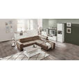 WOHNWAND  in Grau, Weiß  330/209,2/50,1 cm  - Weiß/Grau, LIFESTYLE, Glas/Holzwerkstoff (330/209,2/50,1cm) - Hom`in