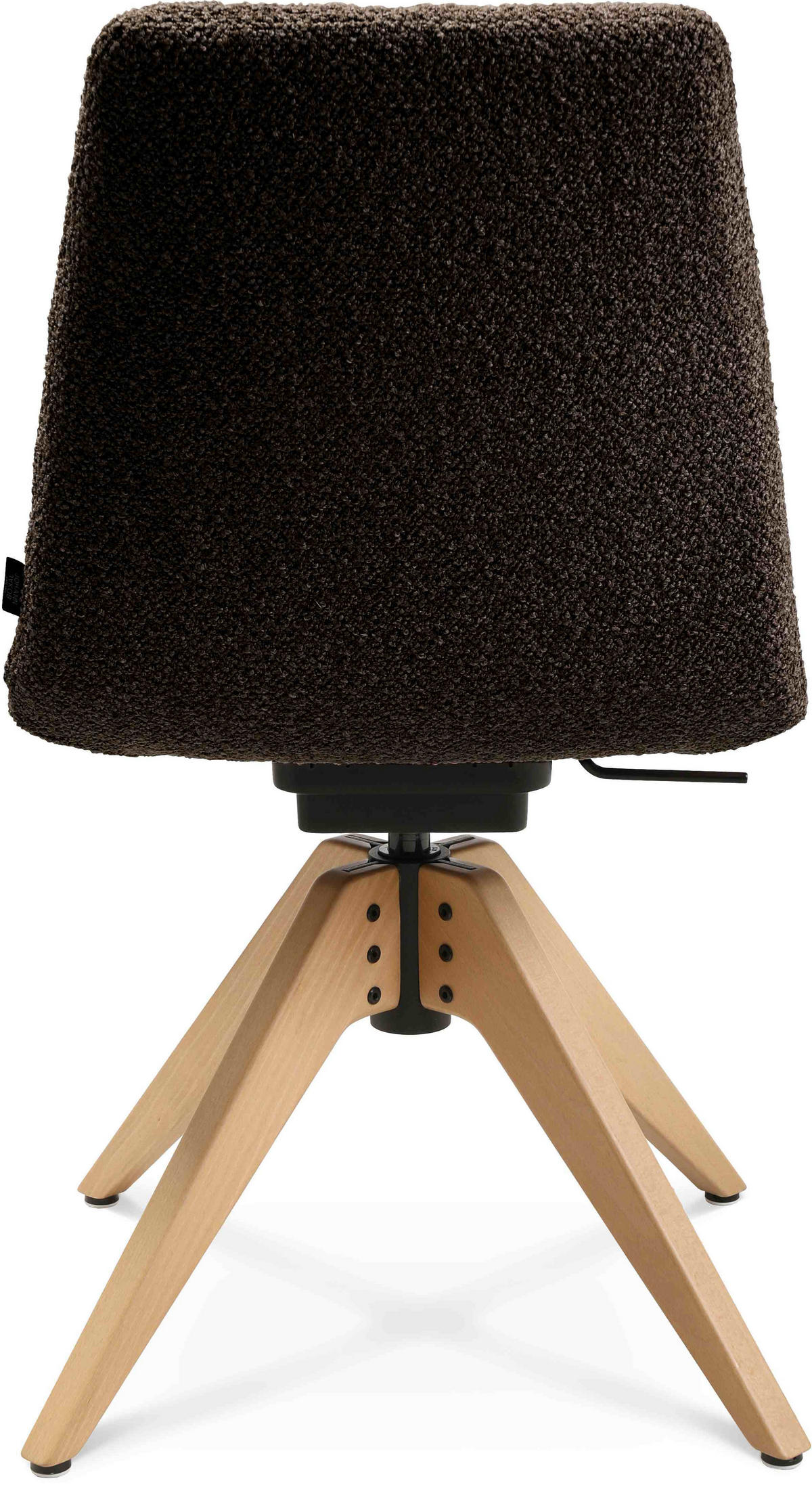 STUHL  in Flachgewebe  - Eichefarben/Dunkelbraun, Design, Holz/Textil (46/82,5-85,25/55cm) - Johann Jakob
