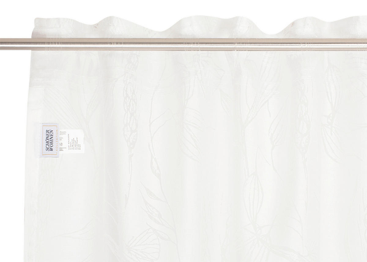 FERTIGVORHANG transparent  - Weiß, Basics, Textil (130/250cm) - Schöner Wohnen