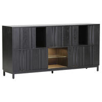 SIDEBOARD  in 175/85/40 cm  - Schwarz, Design, Glas/Holz (175/85/40cm) - Landscape