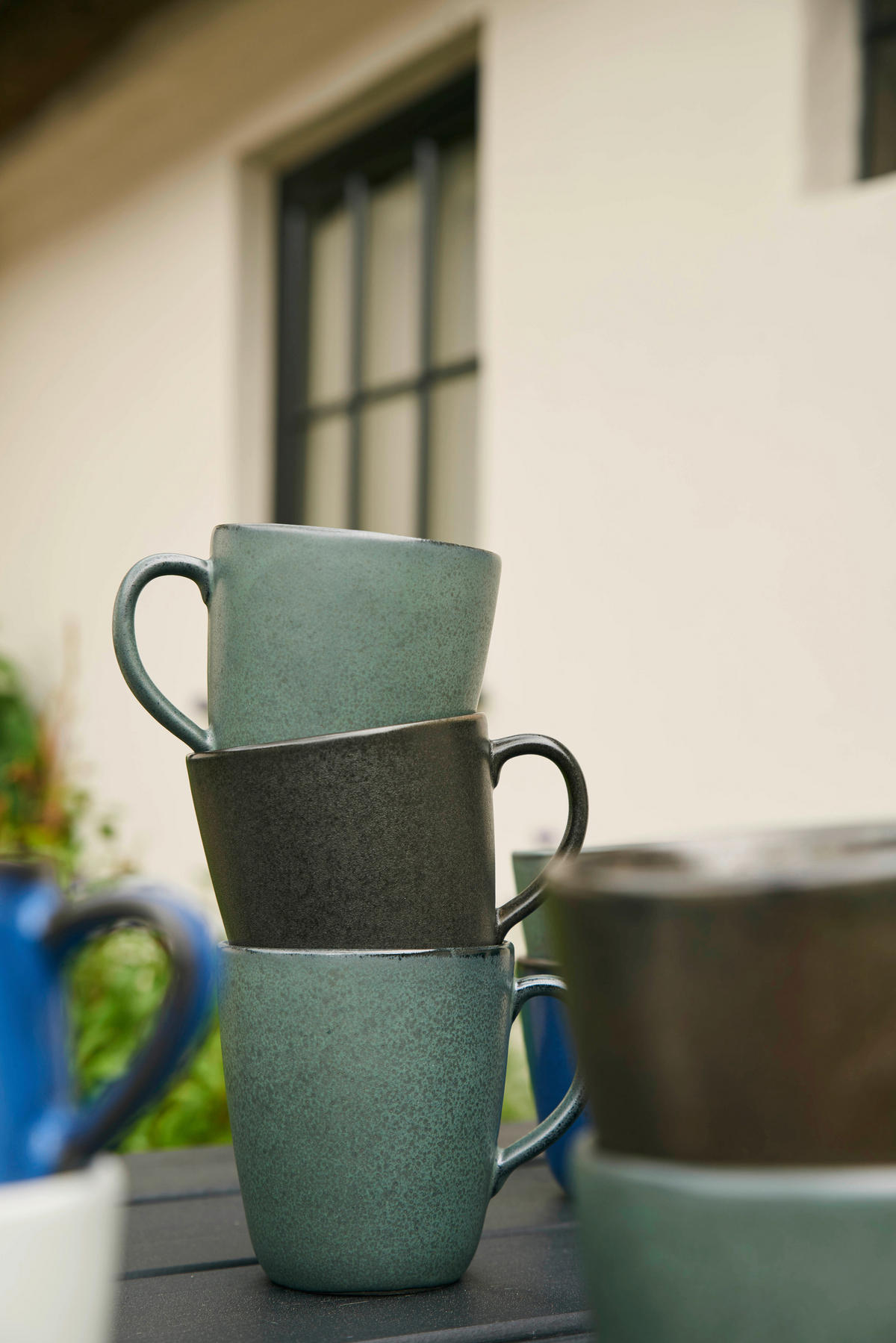 BECHER RAW  - Waldgrün, Basics, Keramik (10/10/10cm) - Aida