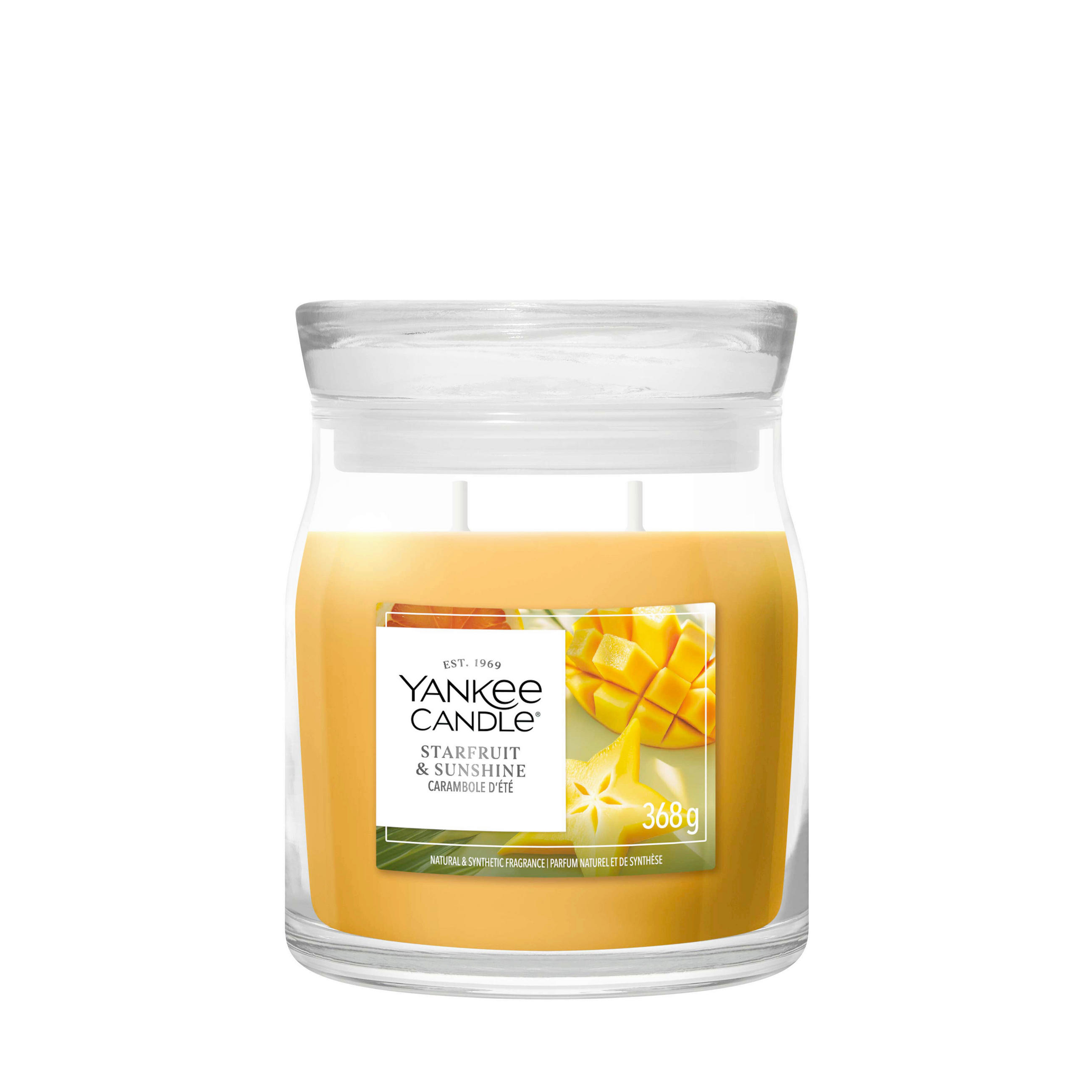SVIJEĆA MIRISNA  svijetlo žuta  - svijetlo žuta, Basics, staklo (9.3/11.4/9.3cm) - Yankee Candle