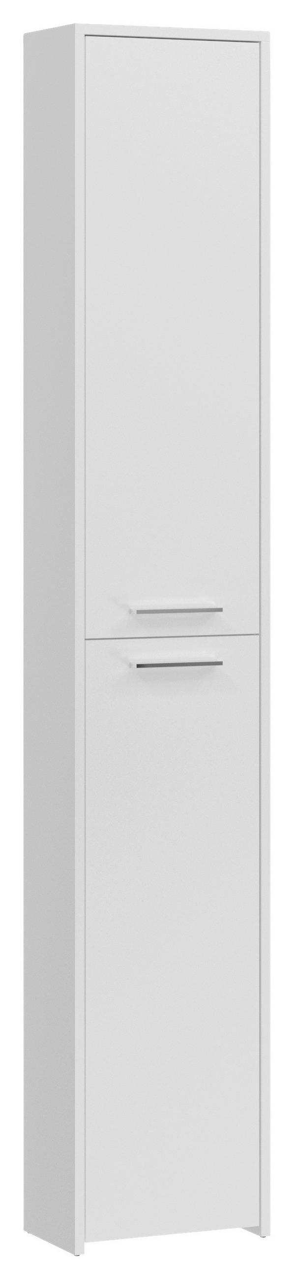 HOCHSCHRANK 34/189/20 cm  - Silberfarben/Weiß, MODERN, Holzwerkstoff (34/189/20cm) - MID.YOU