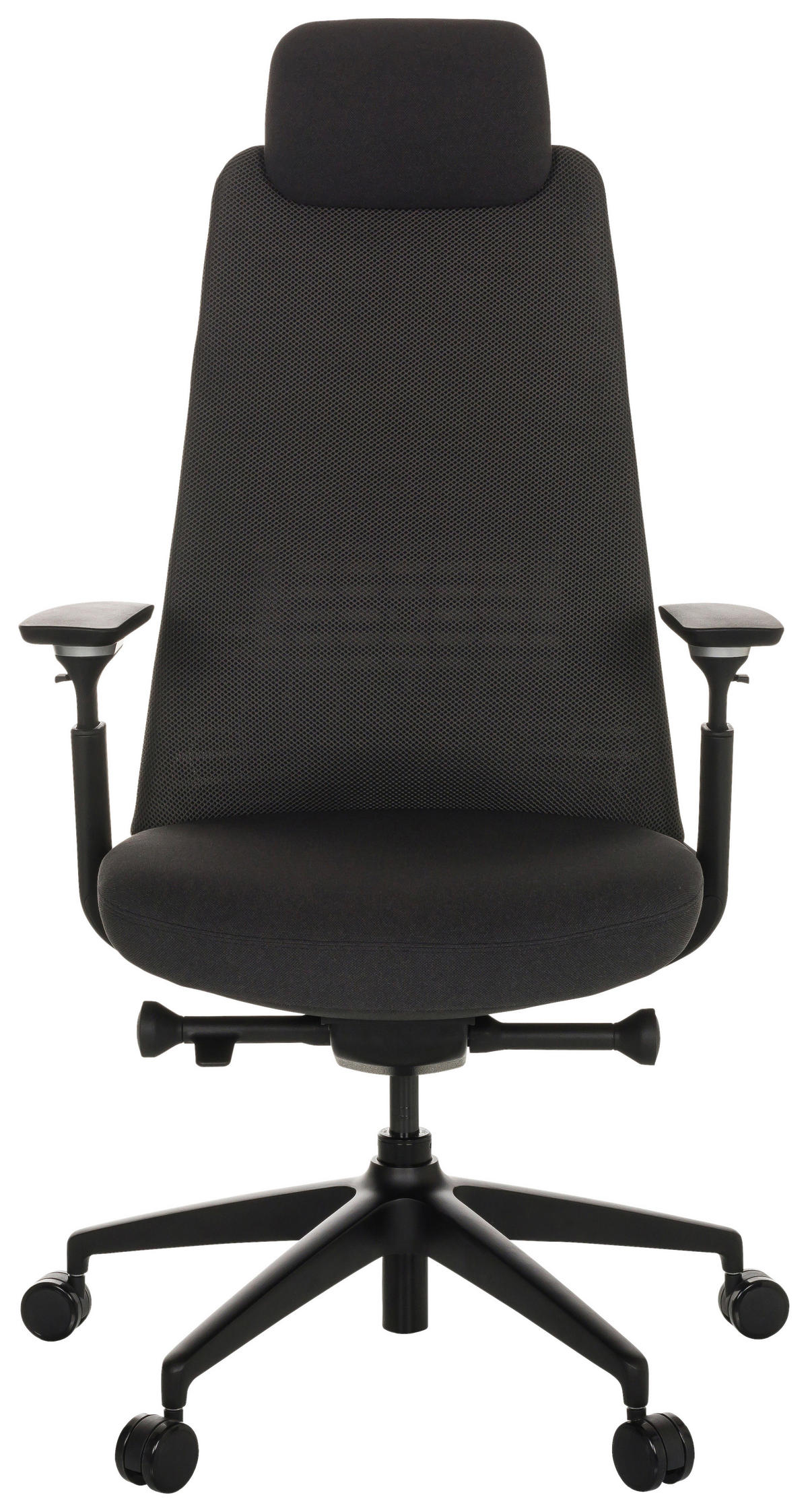 CHEFSESSEL Schwarz  - Schwarz, Basics, Kunststoff/Textil (68/120-131/60cm) - MID.YOU