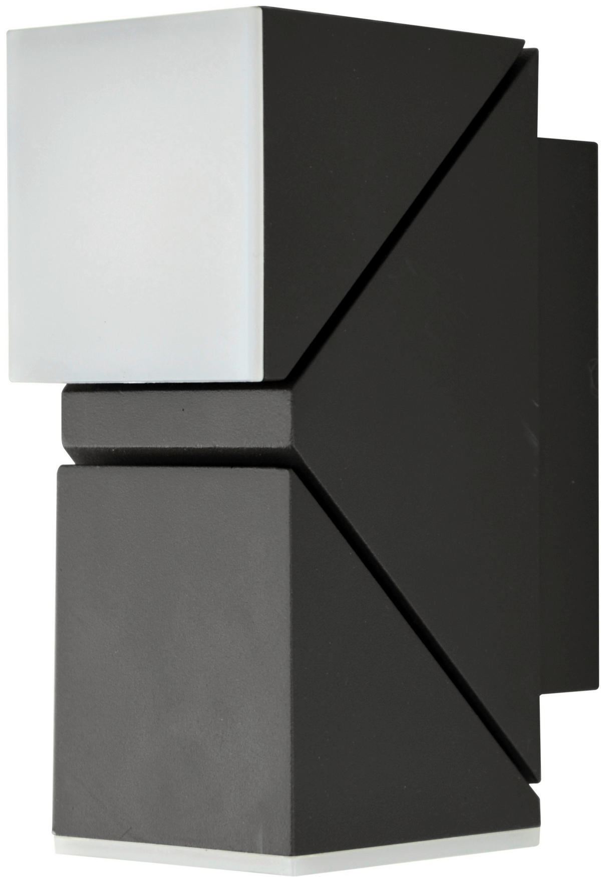 AUßENWANDLEUCHTE Lyra 6,2/15,6/8,3 cm   - Anthrazit, Design, Kunststoff/Metall (6,2/15,6/8,3cm)