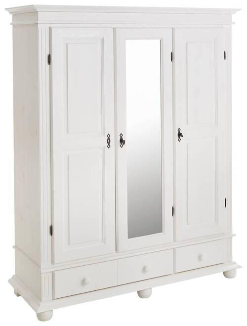 GARDEROBENSCHRANK 154/192/58 cm  - Schwarz/Weiß, LIFESTYLE, Holz/Holzwerkstoff (154/192/58cm) - Landscape