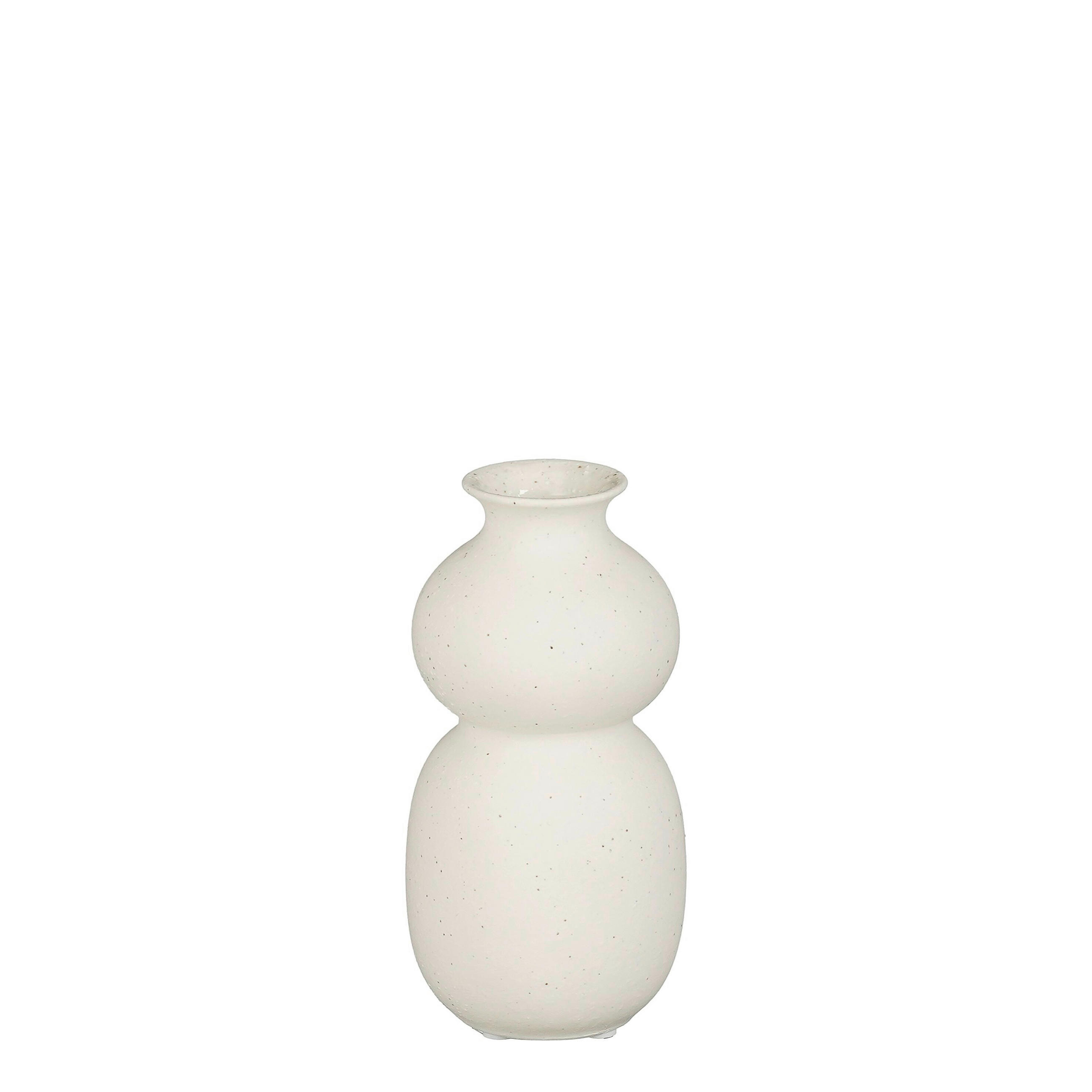 VAZA     keramika  - bela, Osnovno, keramika (9.5/9.5/19.5cm)