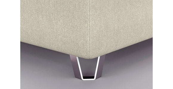 BOXSPRINGBETT 200/200 cm in Beige - Beige/Kupferfarben, KONVENTIONELL, Textil/Metall (200/200cm) - Ambiente