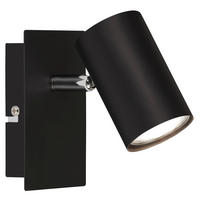 LED-SPOTKOPF Isil A 12/8/12,5 cm   - Schwarz, Basics, Metall (12/8/12,5cm)