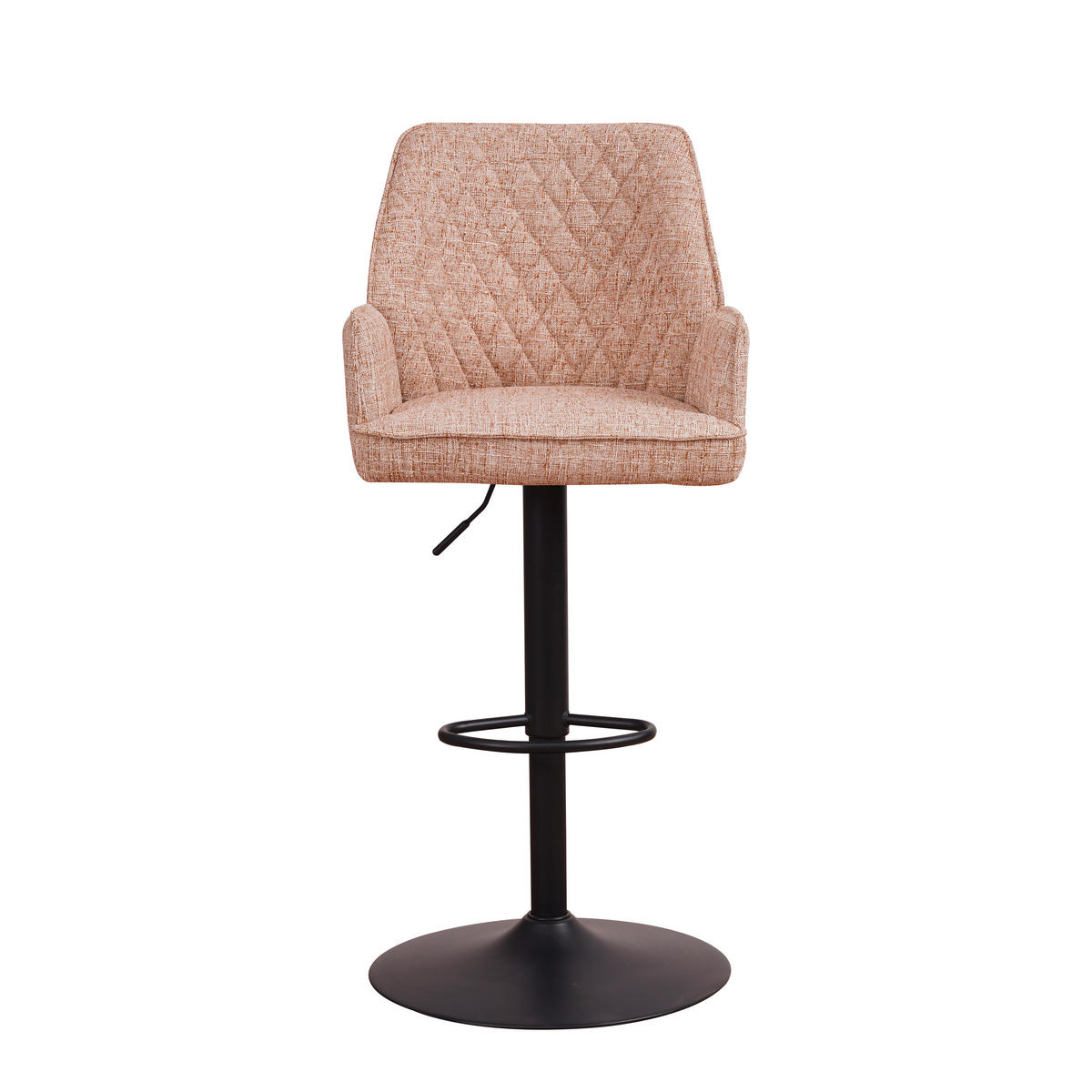BARHOCKER-SET in Weiß  - Schwarz/Weiß, MODERN, Textil/Metall (54/100/58cm) - MID.YOU