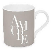 KAFFEEBECHER  350 ml   - Hellgrau, Basics, Keramik (8,5/9,5cm) - PPD