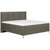 BOXSPRINGBETT 140/200 cm  in Braun  - Alufarben/Braun, MODERN, Textil (140/200cm) - MID.YOU