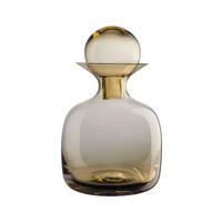 KARAFFE 1,5 l  - Bernsteinfarben, Design, Glas (14,5/18,5cm) - ASA