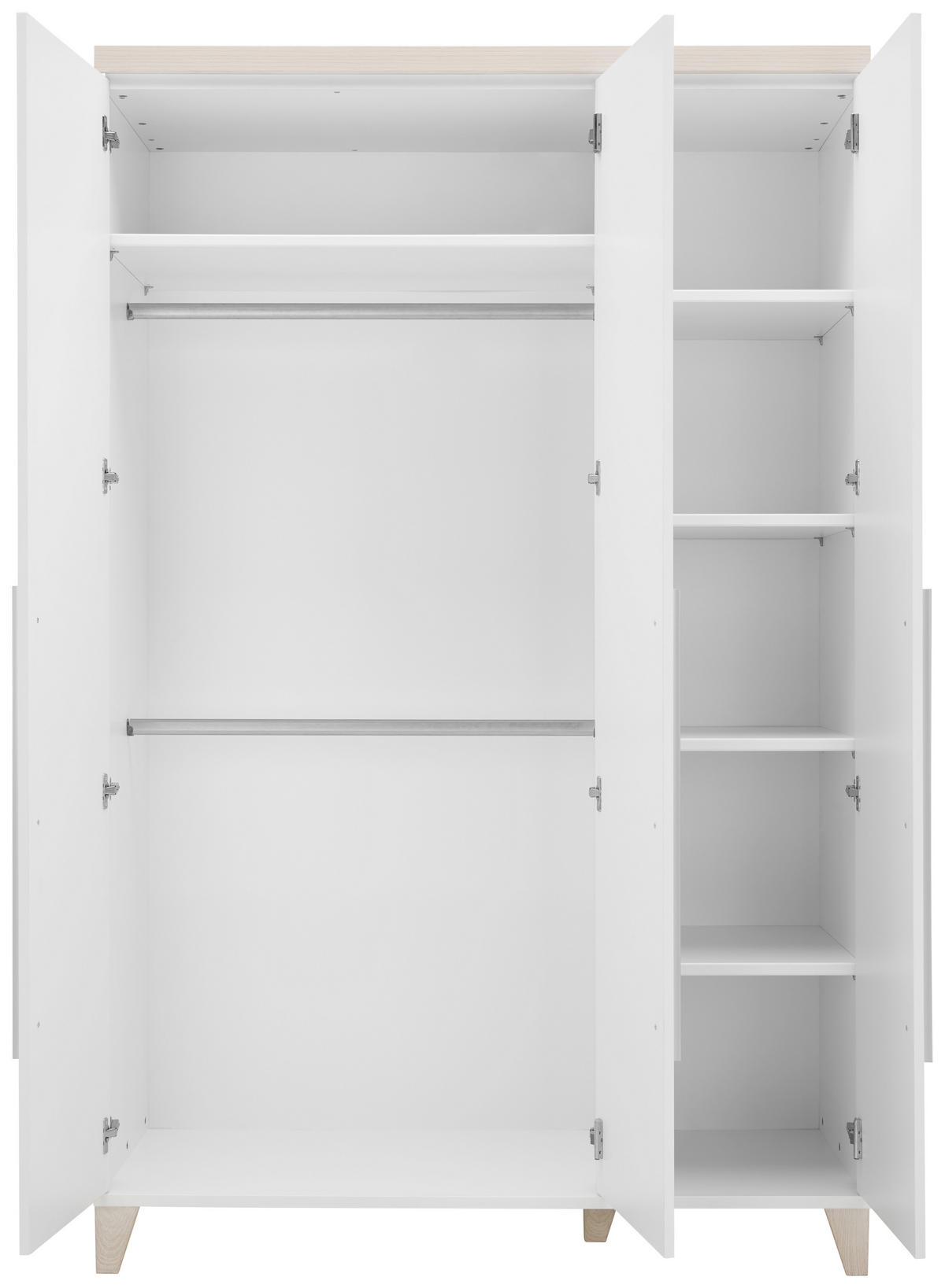 SKRIŇA DO IZBY PRE BÁBÄTKO biela, farba brezy,  - biela/farba brezy, Trend, kompozitné drevo/plast (136/210/57cm) - My Baby Lou