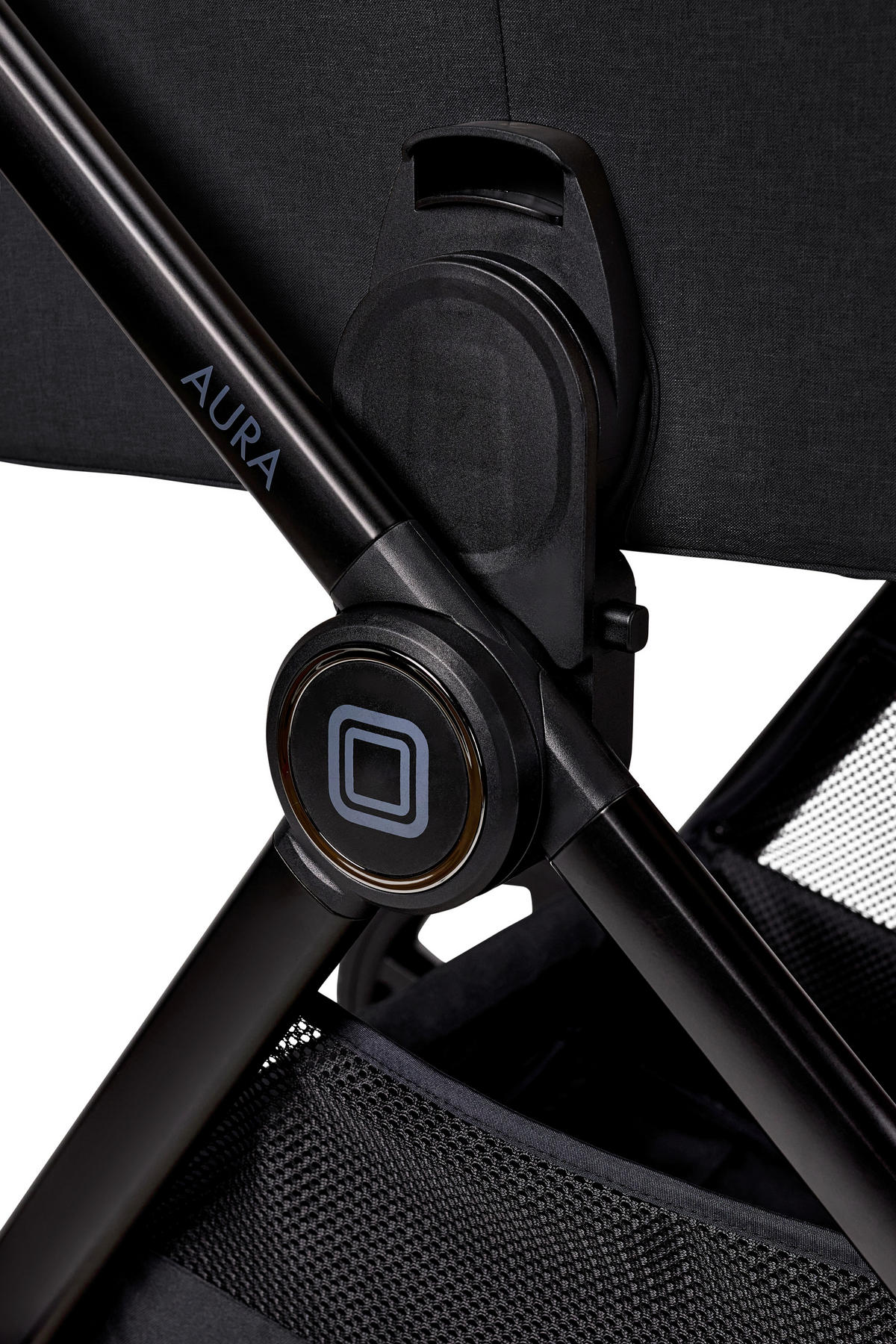 KOMBIKINDERWAGEN  Aura  Onyx Melange  - Schwarz, Basics, Textil (86/61/120cm) - Moon